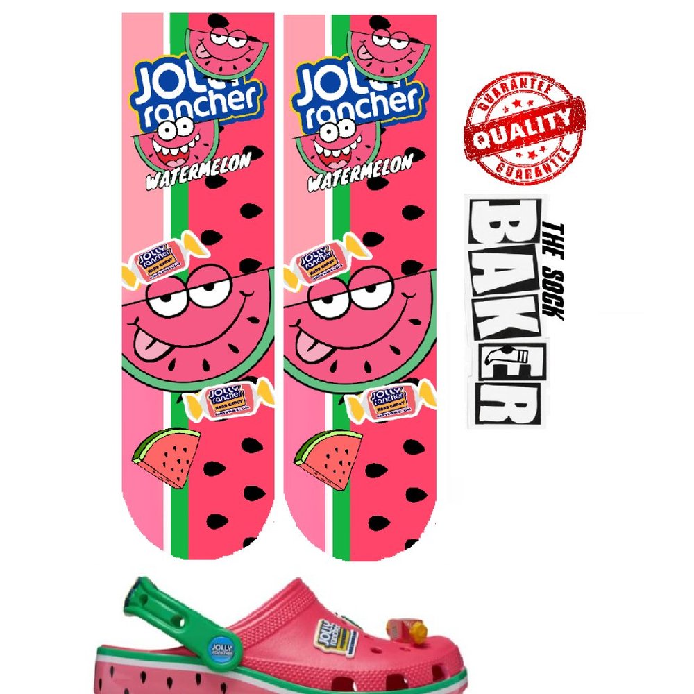 WATERMELON JOLLY RANCHER SOCKS